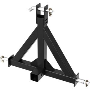 3 Point Hitch Receiver, 3 Point 2" Trailer Hitch Receiver with Pins, Drawbar Adapter Category 1 Tractor Tow Compatible for Kubota, Cat, John Deere, BX, LM25H, WLM Tractor, NorTrac, Yanmar, Kioti, Farm