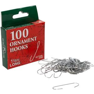 Kurt Adler Christmas Ornament Hooks 100 Pieces Box Set