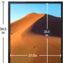 LaVie Home 28x34 Picture Frame for Wall Display, 28x34 Black Picture Frame with HD Plexiglas, 28 x 34 Photo Frame 1 Pack, Display Frame for Vertical or Horizontal, Classic Collection