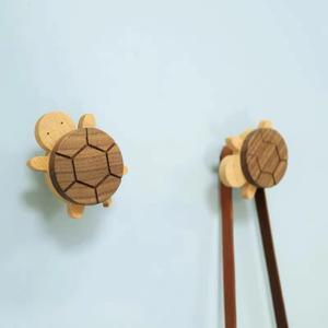 WONQEXZ Wall Hook,Child Baby Nursery Wood Wall Hook,Natural Turtle Coat Hooks,Wooden Hooks,Children Wall Mounted Hook,Set of 3