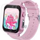 Kids Smart Watch for Girls Age 3-12 with 35 Puzzle Games, HD TouchScreen Smart Watch for Kids with Dual Camera, Video Player, Learning Card, Toddler Christmas Birthday Gifts Toy for Girls 5 6 7 8 9 10