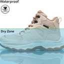 ANJOUFEMME Womens Waterproof Hiking Boots Lightweight Non-Slip Outdoor Boots for Trekking Backpacking and Camping, Size 10