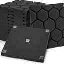 Kuchoow Acoustic Panels,Sound Absorbing Foam,High Density Soundproof Studio Wall Panels,Soundproof Foam Panels Walls - 12 Pack/Matching Glue 12x12x1 in Honeycomb