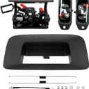 Tailgate Rebuild Kit, Compatible with 2007-2014 Chevy Silverado GMC Sierra 1500 2500 3500 HD, Replaces# 20927958, 22755303, 23158822, Rear Tail Gate Liftgate Latch Handle Bezel Latch Cables Rods