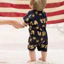 Burt's Bees Baby baby-boys Burt's Bees Baby Baby Boys Short Sleeve Rompers, 100% Organic Cotton One-piece Coverall and Layette Set