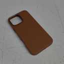 LONLI Classic - for iPhone 16 Pro Leather Case - European Genuine Vele Leather Phone Case - Smoothen and Soften Over Time - [Compatible with Magsafe] - Brown