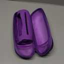 JCHPINE Silicone Cover and Hard Carrying Case for JBL Flip 7 Portable Speaker, Carrier Accessories for JBL Flip 7 Silicone Case with Handle and Shoulder Strap (Purple)