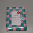 Tufted Picture Frame  Fits 4"×6" Photos Checkeredboard Pattern