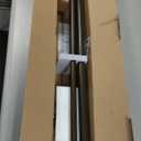 KAMANINA 1 Inch Double Curtain Rods 72 to 144 Inches (6-12 Feet) Telescoping Heavy Duty Drapery Rod for Windows 66 to 120, Netted Texture Finials, Antique Bronze, Fewer Rods, Easier Install