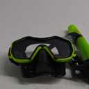 Snorkeling Gear for Adults Kids, Dry-Top Snorkel Set, 180Panoramic Wide View Diving Mask Breathing Freely Snorkel Mask for Snorkeling Scuba Diving Swimming Travel (K0-Green black)