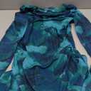 PRETTYGARDEN Women Long Sleeve Mini Dress Spring 2026 Tie Dye Print Bodycon Cocktail Party Club Outfits Homecoming Dresses (Lake Blue Floral,Small)