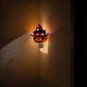 Halloween Decorations, Ceramic Pumpkin in Witch Hat Plug-in Night Light, Vintage Halloween Decorative Night Light with 17 Bulbs, Halloween Decor Indoor for Party Gift Bedroom & Hallway (2-Ceramic Jack O' Lantern)