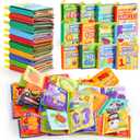 JOYIN 12 Pcs Bath Books, Nontoxic Fabric Soft Crinkly Cloth Books, Waterproof, Bathtub Pool and Early Education First Toys for Infant Newborn Baby Toddlers Kids Birthday Gifts