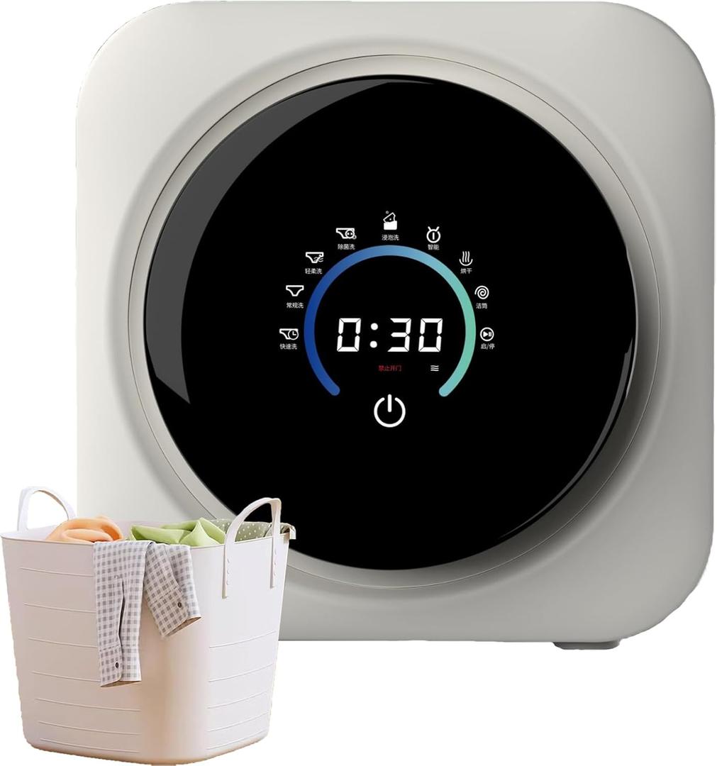 Mini Washing Machine, 3.5L 850W Electric Compact Portable Clothes Washer, Fully Automatic Washing Machine with Condensation Dryer, Portable Washer and Dryer, for Apartments, Dormitory Room