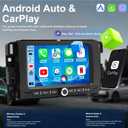 Car Radio for Chevy Express Van 2013-2025, Impala 2006-2013, Traverse 2009-2012, Monte Carlo 2006-2007, for GMC Savana 2008-2025, 7 Inch Touch Screen Stereo Carplay Android Auto GPS FM BT WiFi Camera