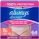 Always Discreet Incontinence Underwear Women's - Maximum Protection - Extra Large - 64ct