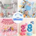 Electric Balloon Pump, Portable 2 Modes Balloon Blower Machine with 14 Balloon Arch Kits, Air Pump for Balloon, Balloon Inflator for Party Decoration