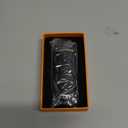 Electronic USB Rechargeable Lighter - Smart Mini Touch Ignition Windproof Flameless Plasma Lighter With Battery Indicator for Men Father Gifts (Pure Black)