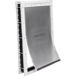 PetSafe Never Rust Dog & Cat Plastic Door, X-Large, for Pets Up to 220 lb, Paintable, Easy DIY Installation, Closing Panel Included, Install in Interior & Exterior Doors or Walls, Durable, Extra Large