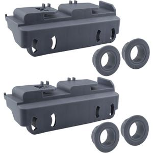 WD28X27241 Dishwasher Lower Rack Wheels Carrier Kit Replacement Part Compatible with GE Dishwasher Baskets Roller Assembly L and R Side Replaces for WD12X10439 WD12X10438 Pack of 2