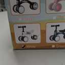 Colorful Lighting Baby Balance Bike Toys for 1 Year Old Boy Girl Gifts, 10-36 Month Toddler Balance Bike, No Pedal 4 Silence Wheels & Soft Seat First Riding on Toys, 1st Birthday Gifts