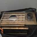 Hot Tent Stove, unho Wood Burning Stove, Portable Wood Stove with 6 Stainless Chimney Pipes for Outdoor Heating & Cooking, Ice Fishing, Hunting,Winter Warmth (15.7*7.6*9.5 in)