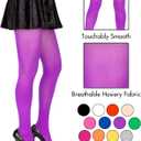 Leg Avenue Women's Nylon Spandex Tights (Purple)