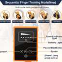 Rehabilitation Robot Gloves, Finger Exerciser for Stroke Recovery Hand Glove Equipment Hand Function Rehabilitation, Adjustable Strength and Supports USB Charging, Left Hand, M