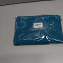 2 x Encasa XO Table Runner 13x36 in Long | Cotton Canvas Fabric | Azul Blue Solid Color | Machine Washable & Durable