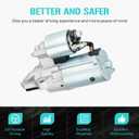 6674 Starter for Ford Escape 2.3L 2.5L 2005-2012, Focus 2.0L 2.3L 2003-2010, Transit Connect 2.0L 2010-2013, for Mazda Tribute Mercury Mariner 2.3L 2.5L 2005-2010, Replaces SFD0120 113814 5S4Z-11002-A