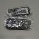 For Honda Pilot 2003-2008 Door Handle Driver and Passenger Side | Pair | Front | Interior | Dark Gray Bezel With Chrome Lever | With Door Lock Hole | All Submodels | Plastic | 72165S9VA01ZE, 72125S9VA