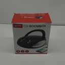GPX, Inc. Portable Top-Loading CD Boombox with AM/FM Radio and 3.5mm Line in for MP3 Device - Black (Pack of 1)