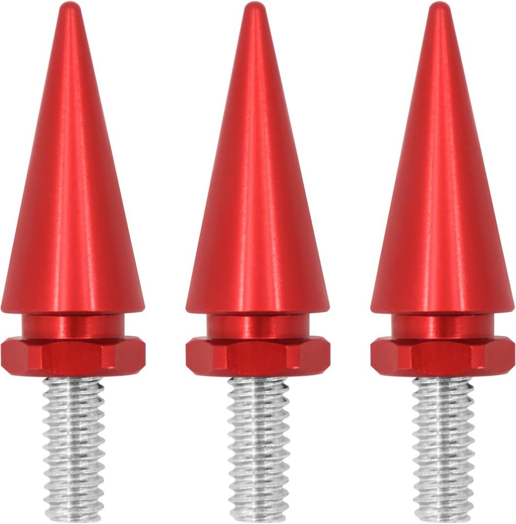 HDBUBALUS Motorcycle Fairing Bolts Windshield Trim Screw Bolt Windshield Spike Bolts Fit for Harley Electra Glide 1996-2013 Red