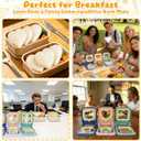 3-in-1 Uncrustable Sandwich Maker - Heart/Circle/Square Crustless Sandwich Cutter & Sealer for Kids' Lunch, Breakfast & Lunchboxes | BPA-Free Uncrustable Press,Easy Clean(3-Shape Blue)