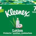 Kleenex Lotion Facial Tissues with Coconut Oil, 4 Flat Boxes, 180 Tissues Per Box, 3-Ply