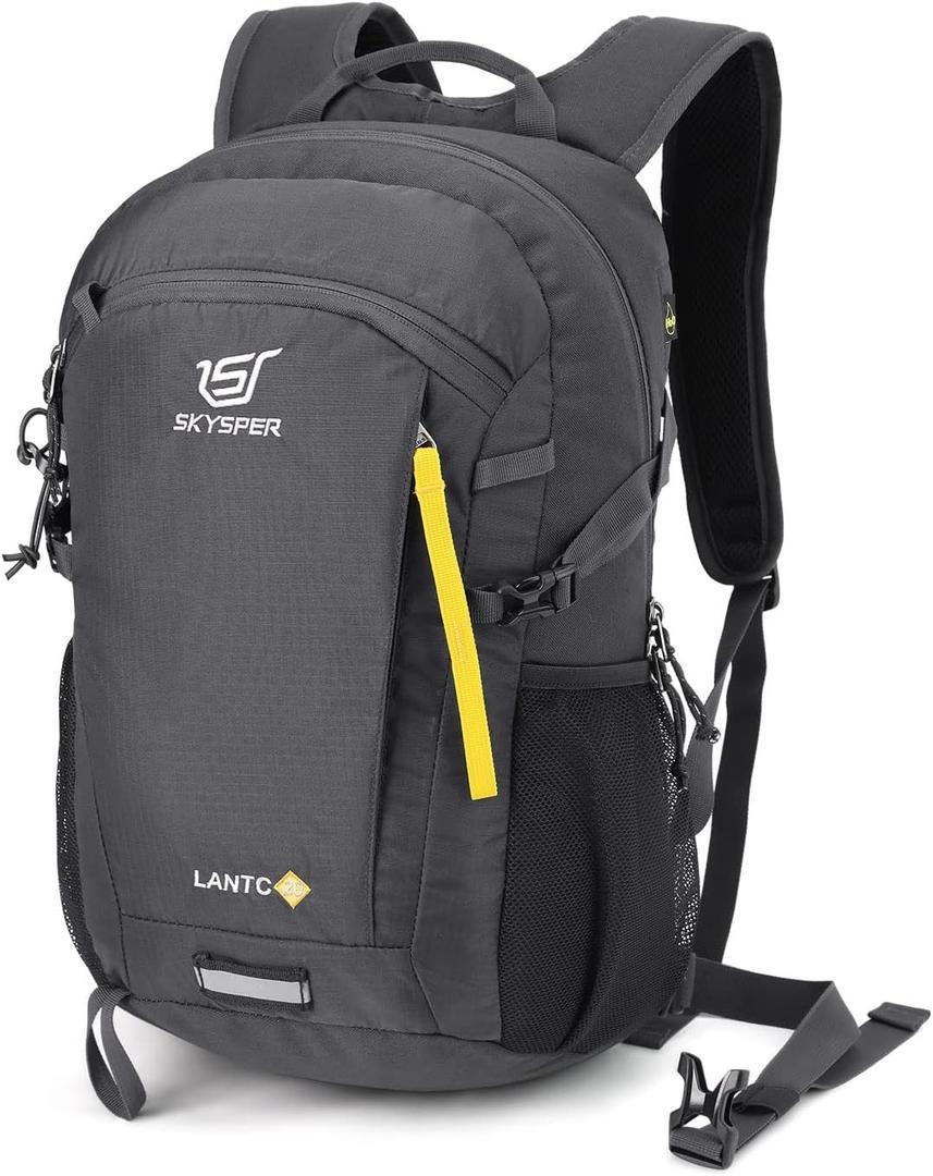 SKYSPER Small Hiking Backpack, 20L Lightweight Travel Backpacks Hiking Daypack for Women Men (Lantc20-darkgray)