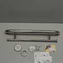Polished Chrome Grab Bar 24 Inch w/Towel Holder, iHansee Stainless Steel Towel Rack Shower Support Balanced Support Handle, Wall Mount Safety Handrail Grab Rail for Elderly Senior Handicap Disabled