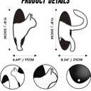 YATEASLU 2 Pcs Cat Wall Art, 3D Black Metal Wall Art for Bedroom, Bathroom, Living Room,Cat Wall Decor Gifts for Thanksgiving, Christmas