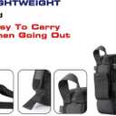 Camera Lens Case Lens Bag Compatible (4.13" x 7.28"(Nylon, Black))