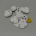 TRVL FIELDER Self Adhesive Caster Wheels, Appliance Slider Appliance Rollers for Kitchen Countertop, 360° Mini Universal Casters Counter Small Slider Roller for Coffee Maker, Air Fryer (White, 8 PCS)