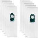 10 Pack HEPA Vacuum Bags for Riccar Supralite Cleaner RLH-6, R10S, R10CV, R17, R10P, R10, RLHC-6, for Simplicity Freedom Upright Vacuum Cleaner SLH-6, S10S, S10D, S10CV, S10P, S10, S10SAND, SLHC-6