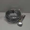 UMETRE Carbon Steel Wok Pan, 10.2" Woks & Stir-Fry Pans with Glass Lid Cookwares, Nonstick Wok Flat Bottom Small Handmade Chinese Wok For for All Stoves