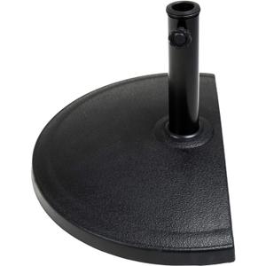 33 lb Half Round Heavy Duty Base Stand Weight for Outdoor Patio Market Umbrella, Black