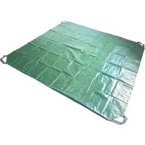 7x7 Ft Yard Garden Leaf Tarp W/ 4 Handles Waterproof Tarp for Sandbox Cover,Outdoor Tarpaulin,Lawn Debris,Landscape Pruning,Yard Leaf Hauler,Tent Footprint,Camping Tent Mat,Patio Table,Fire Pit Cover