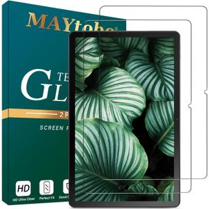 MAYtobe [2-Pack Screen Protector Designed for Lenovo Tab M10 Plus 3rd Gen (10.6 Inch) Tempered Glass, No Bubbles, Scratch-Resistant, Easy to Install