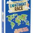 Continent Race Geography Educational Board Game for Kids, Tweens, Family, Friends, Teachers and Classrooms - Learn About Flags & Countries Around The World