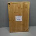 Hiware Extra Large Bamboo Cutting Board for Kitchen, Heavy Duty Wood Cutting Board with Juice Groove, 100% Organic Bamboo, Pre Oiled, 18" x 12" (Natural)