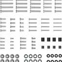 Universal TV Mounting Hardware Kit - These kits are designed to bundle various standardized metric screws, spacers, and washers necessary to attach a flat-screen or curved television to a wall mount bracket or stand