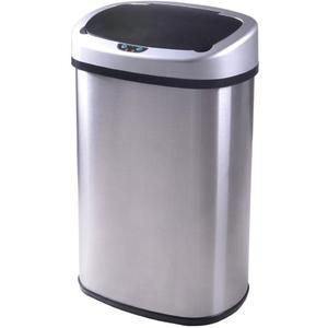 Trash 3-Gallon Touch Free Sensor Automatic Touchless Can (Batteries Not Included