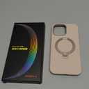 TORRAS Magnetic for iPhone 16 Pro Max Case Silicone with Stand, Fit for MagSafe, 360 Ring Stand with Camera Control, Ostand Q3 Silicone Rubber Soft Case for iPhone 16 Pro Max 6.9'', Dune Beige